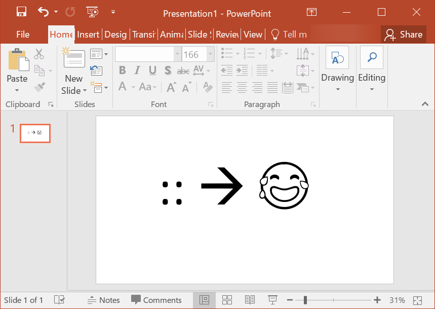 shortcut for new slide in powerpoint mac